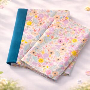 handloom pure cotton king size bedsheet with 2 pillow covers