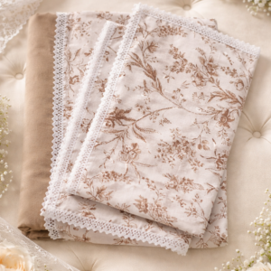 handloom pure cotton queen size lace boarder bedsheet with 2 pillow covers