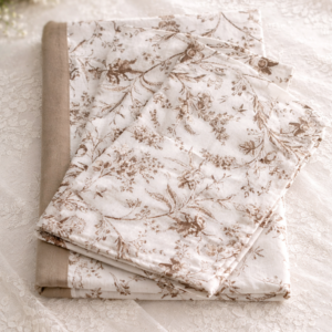 handloom pure cotton queen size boarder bedsheet with 2 pillow covers