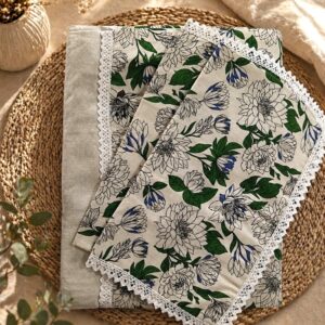 pure cotton queen size boarder bedsheet with 2 pillow covers