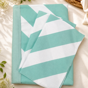 pure cotton queen size boarder bedsheet with 2 pillow covers
