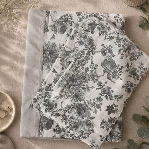 pure cotton queen size boarder bedsheet with 2 pillow covers