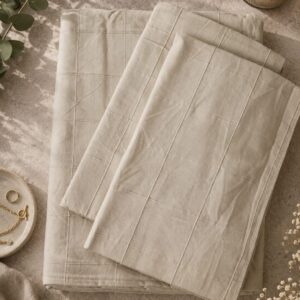 pure cotton queen size boarder bedsheet with 2 pillow covers