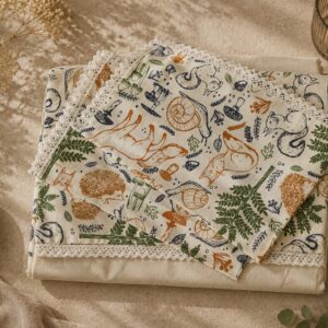 pure cotton queen size lace boarder bedsheet with 2 pillow covers