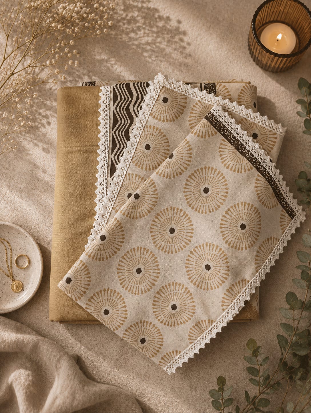 pure cotton king size lace boarder bedsheet with 2 pillow covers pure cotton king size lace boarder bedsheet with 2 pillow covers
