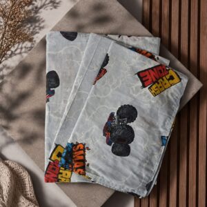 pure cotton single size bedsheet with 1 pillow cover